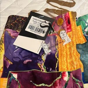 Sassy Jones Purple Yellow Wide Leg Pants